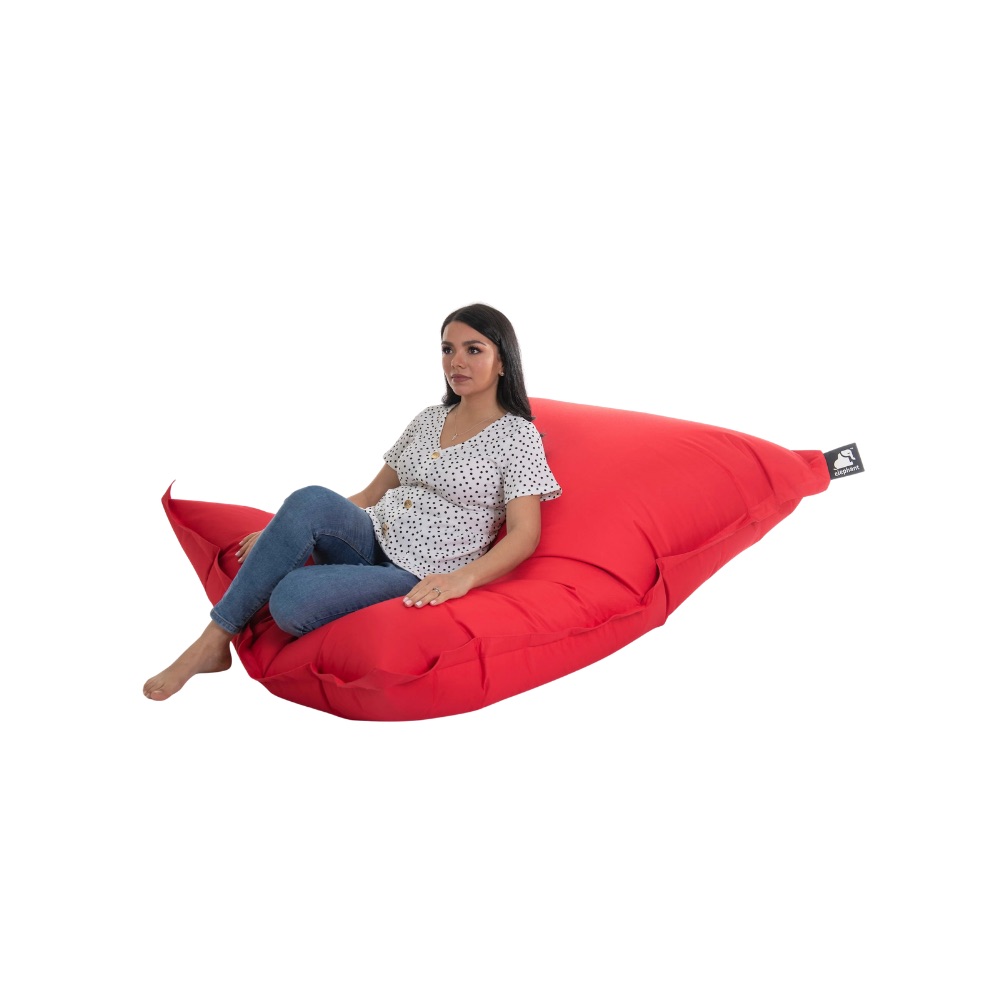 Red outdoor beanbag