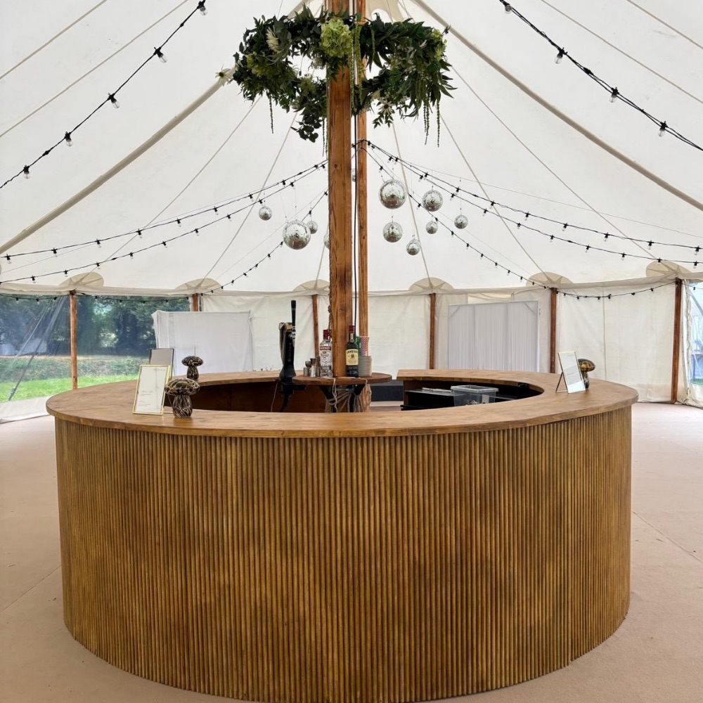 Round Wooden bar