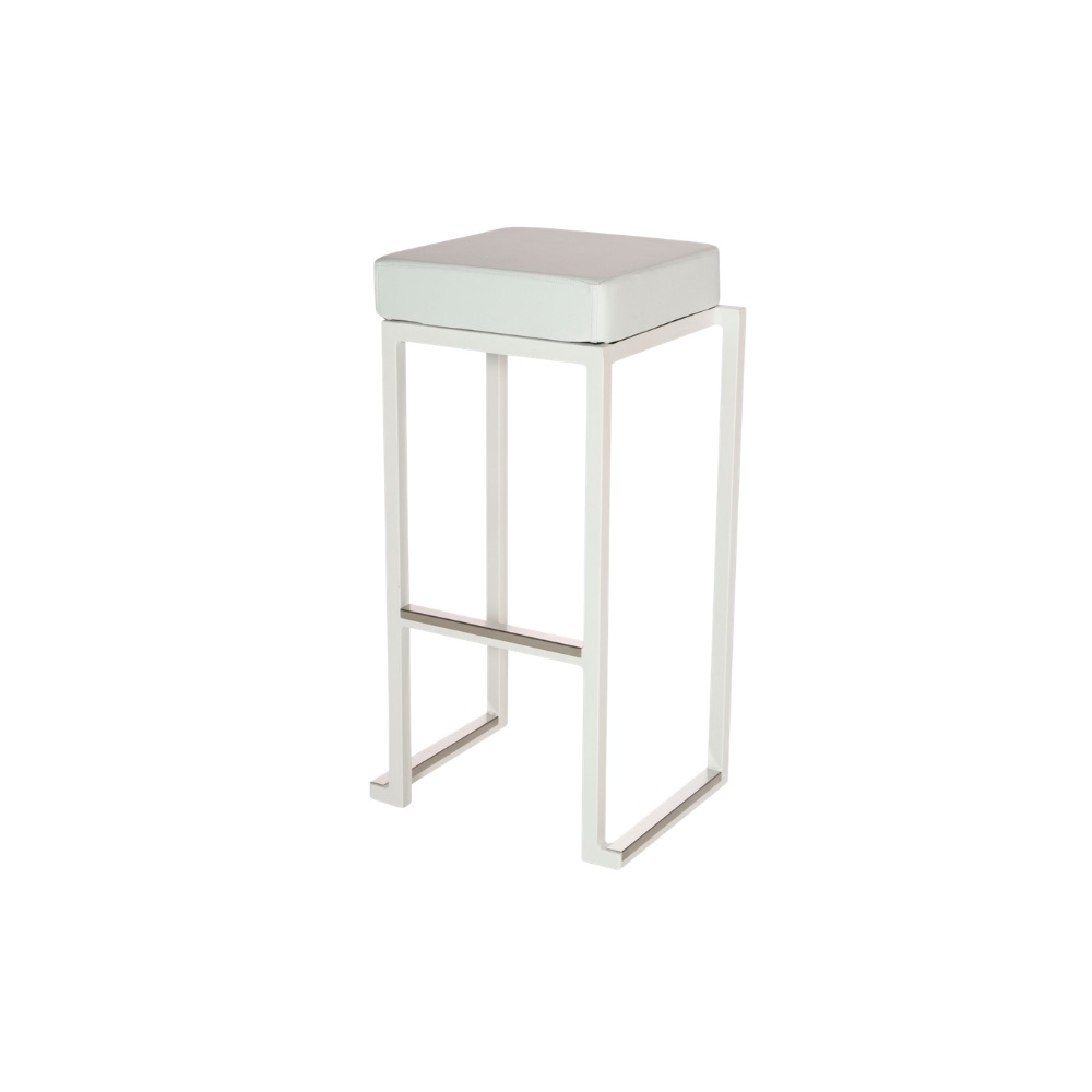 White stacking stool